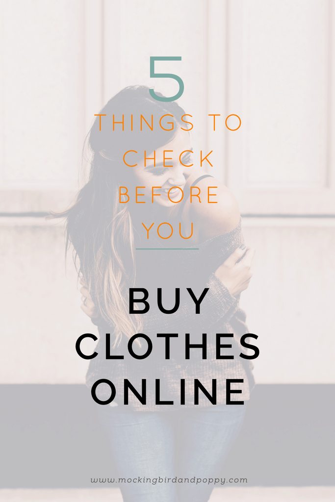 5 Things to Check Before Buying Clothes Online