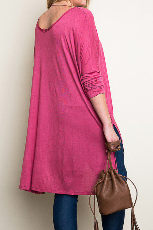 Plus Size Hi-Low Hem Tunic