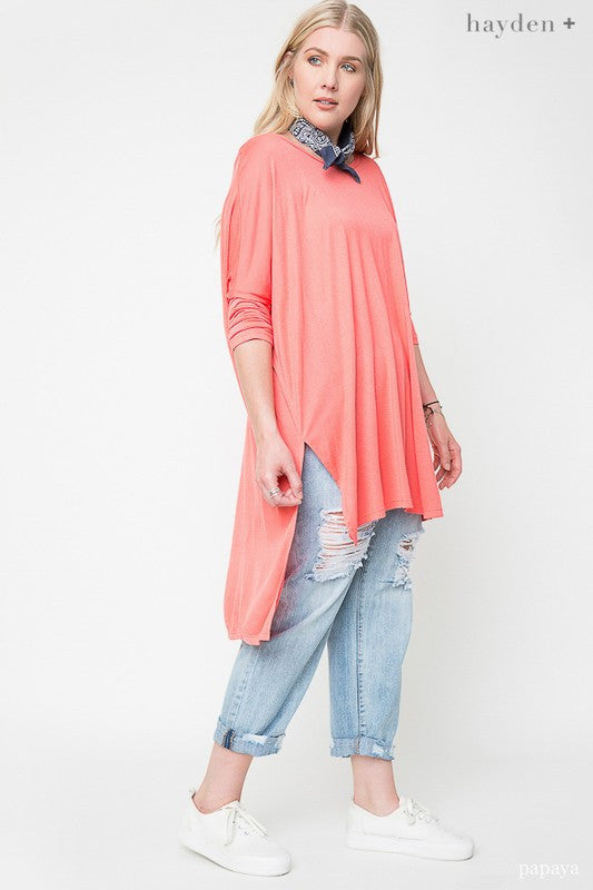 Plus Size Hi-Low Hem Tunic
