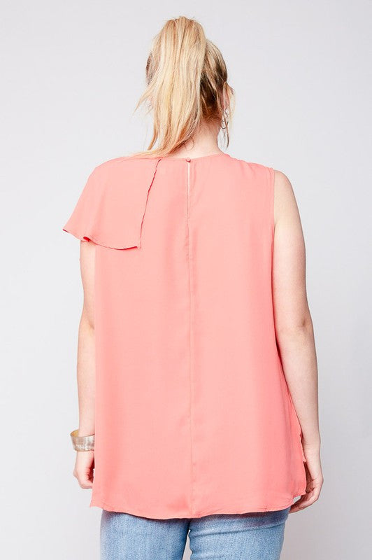 Plus Size Layered Blouse