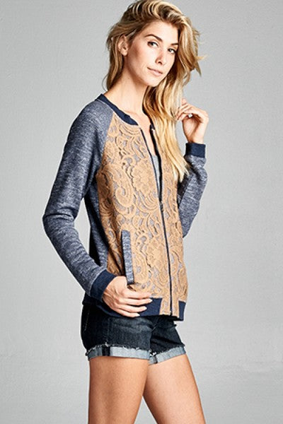 Two-tone Bomber Jacket