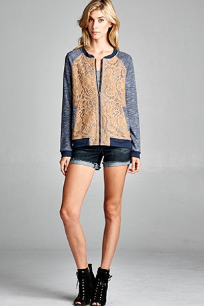 Two-tone Bomber Jacket