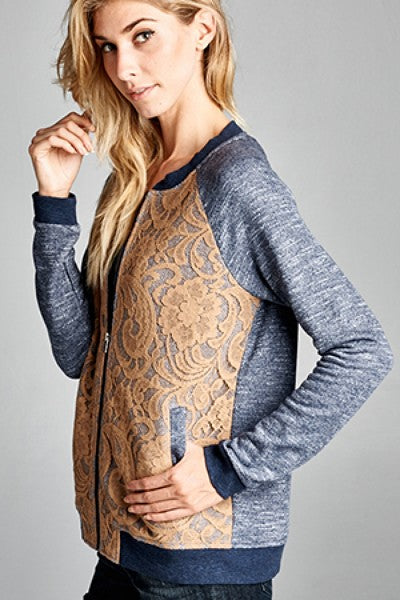Two-tone Bomber Jacket