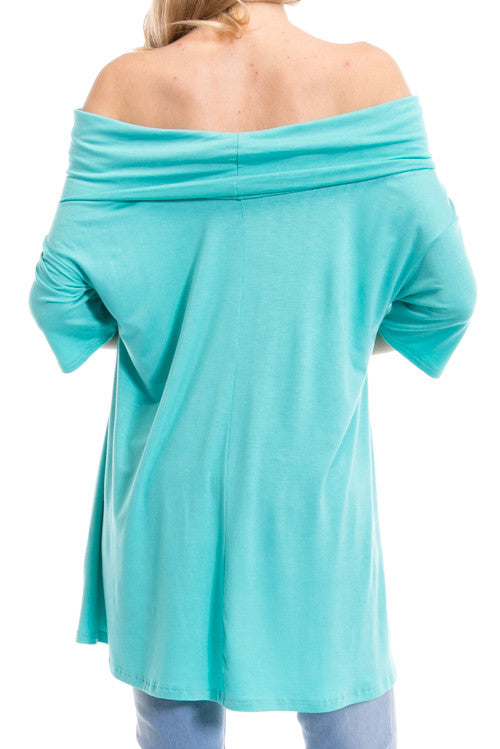 Plus Size Off Shoulder Tunic