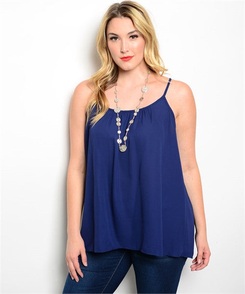 Plus Size Navy Camisole