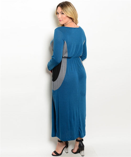 Plus Size Long Sleeve Dress