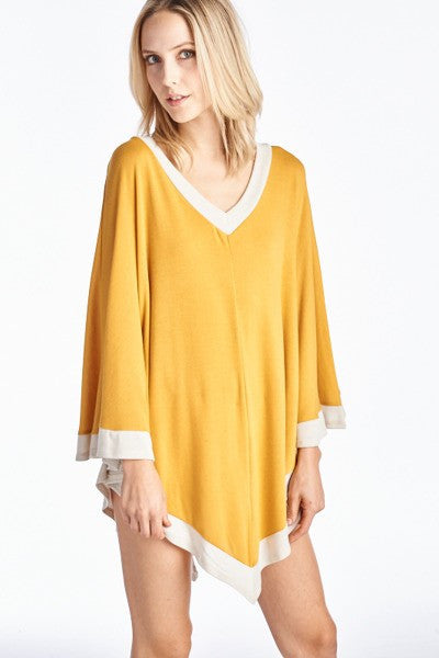 V-Neck Poncho Top