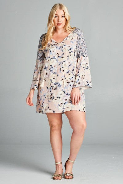 Plus Size Floral Dress