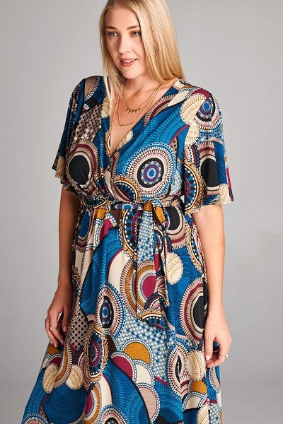 Plus Size Print Dress