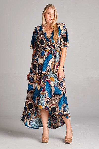 Plus Size Print Dress
