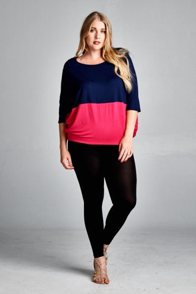 Plus Size Dolman Sleeve Top