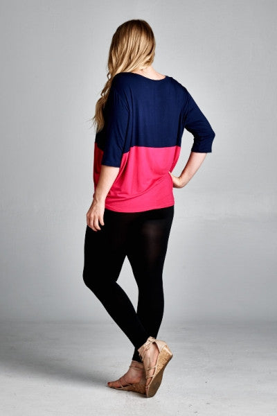 Plus Size Dolman Sleeve Top