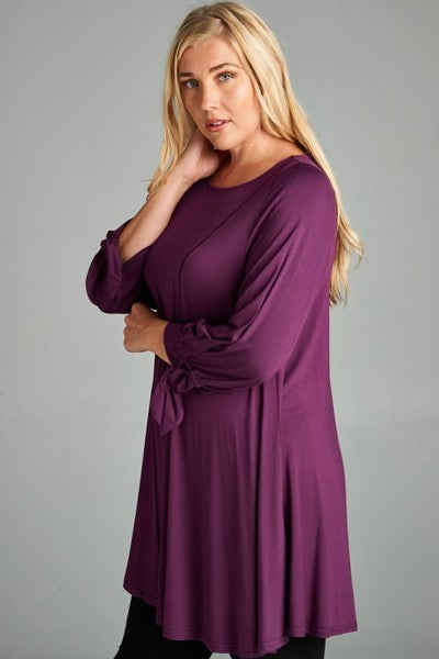 Plus Size Jersey Tunic Top