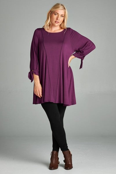 Plus Size Jersey Tunic Top