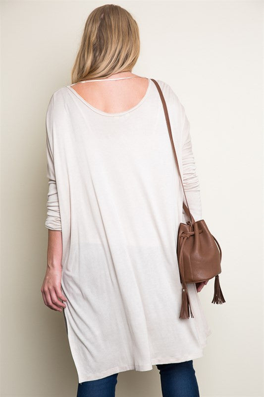 Plus Size Hi-Low Hem Tunic