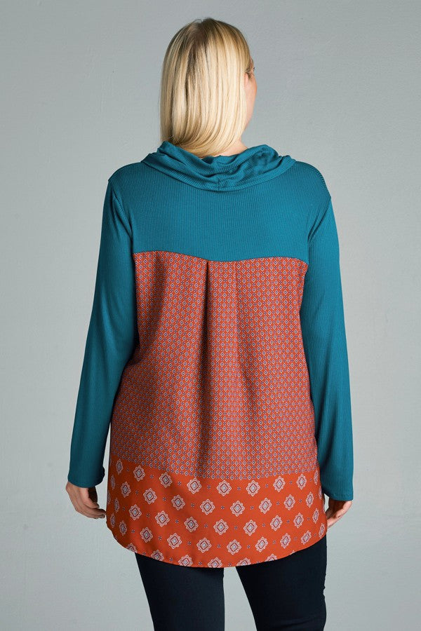 Plus Size Rib Knit Top