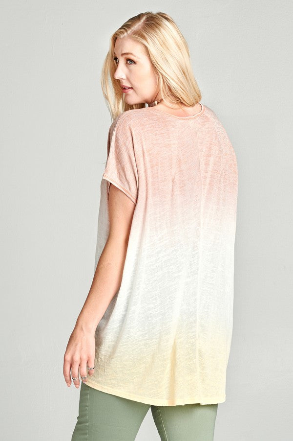 Plus Size Loose Fit V Neck