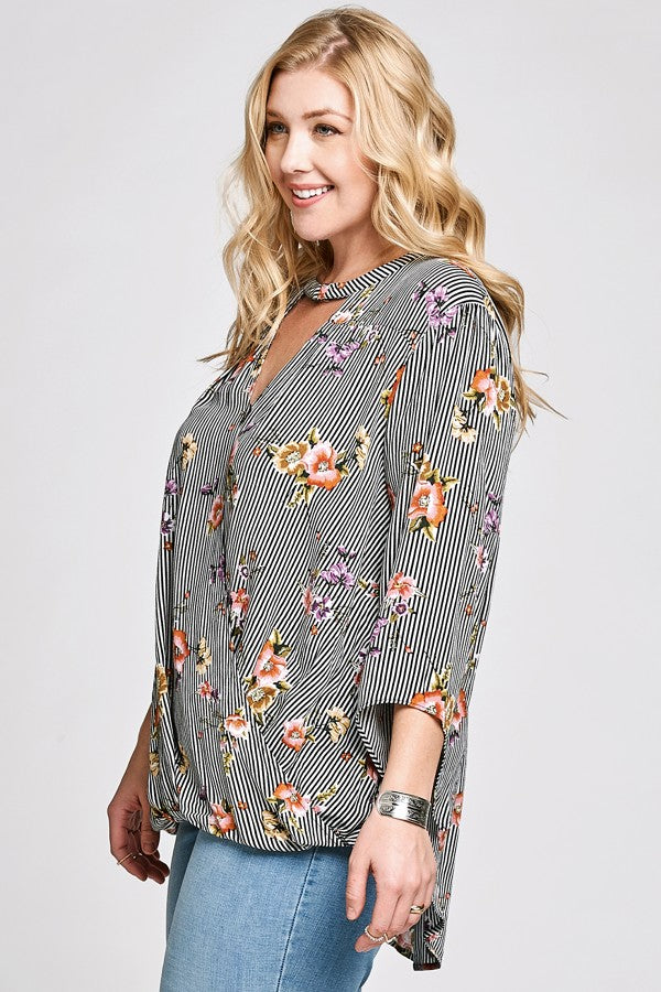 Flirty Floral Blouse