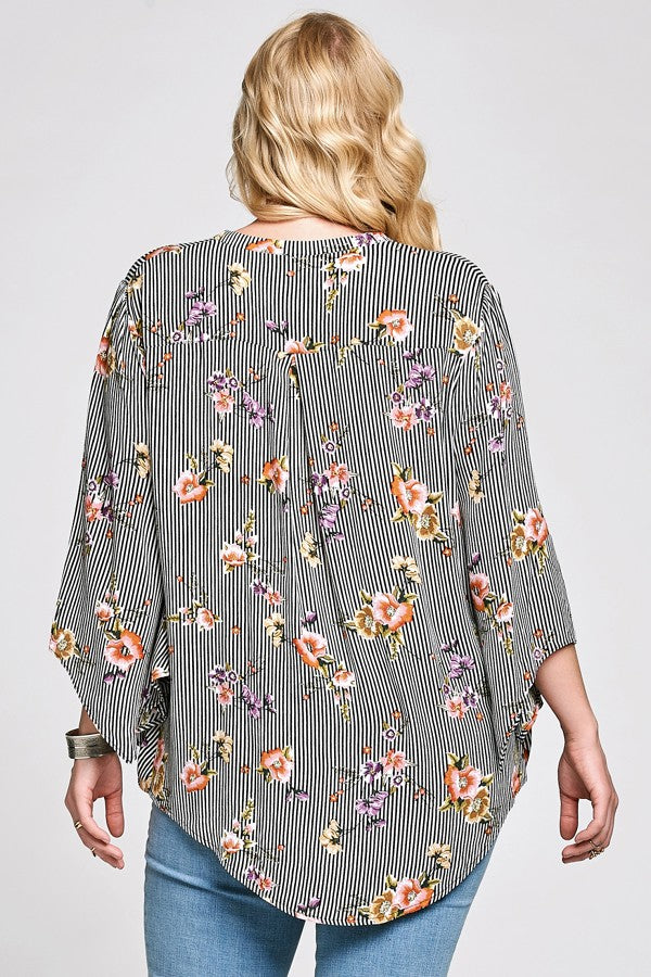 Flirty Floral Blouse