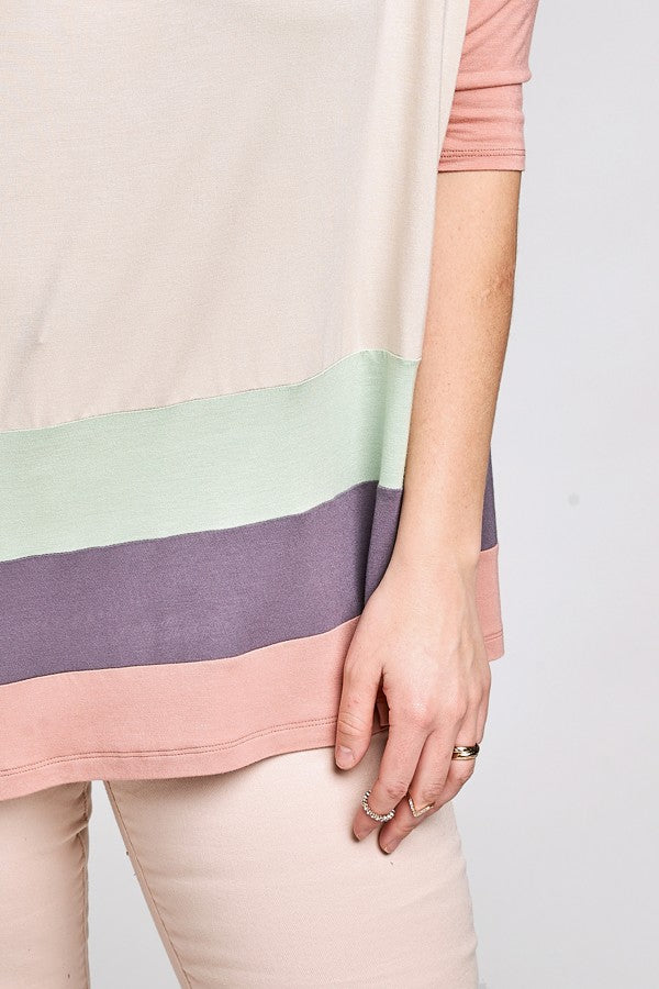 Plus Size Spring Pastel Knit Top