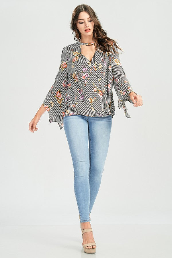 Flirty Floral Blouse