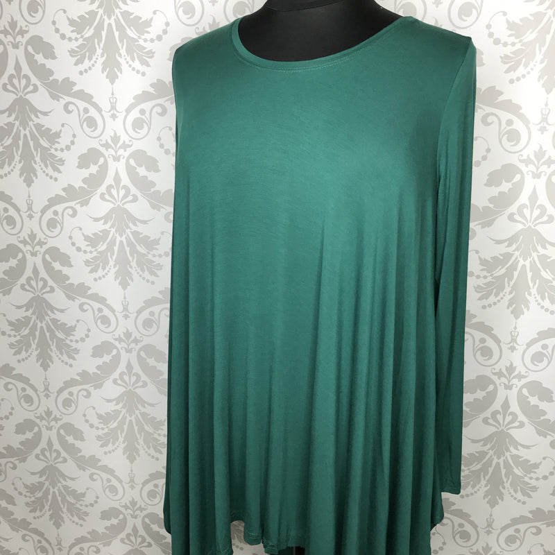 Plus Size Long Sleeve Trapeze Tunic
