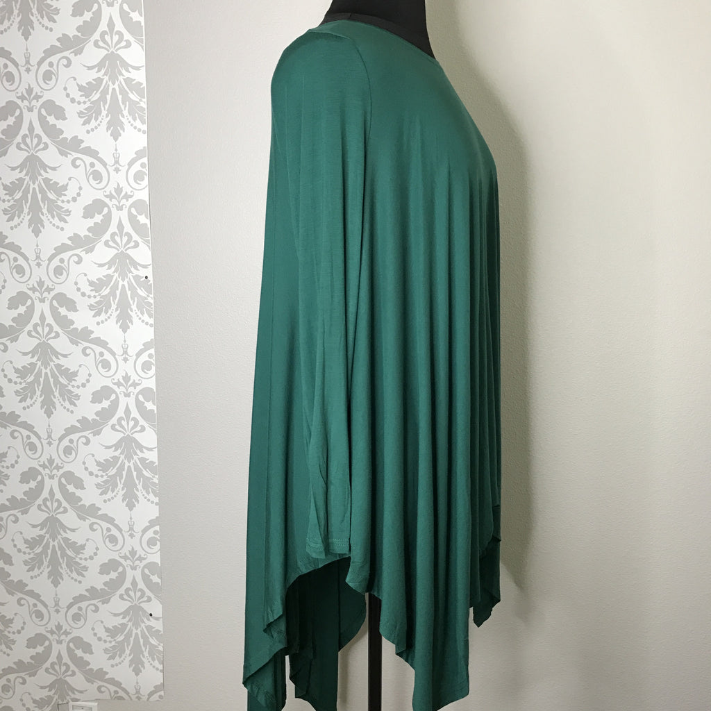 Plus Size Long Sleeve Trapeze Tunic