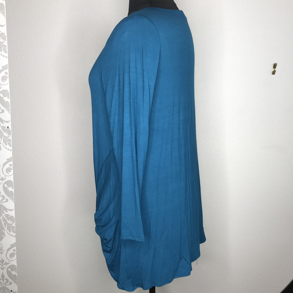 Plus Size Long Sleeve Twist Top