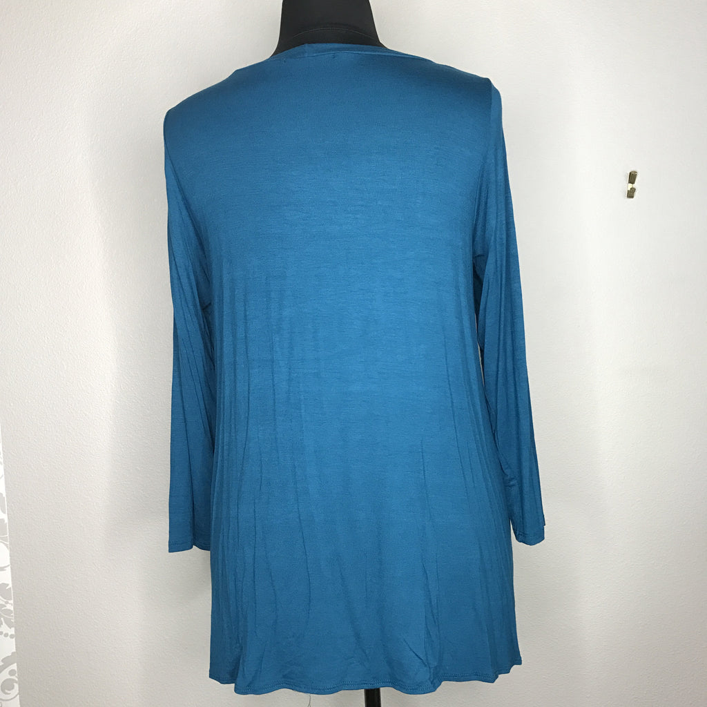 Plus Size Long Sleeve Twist Top
