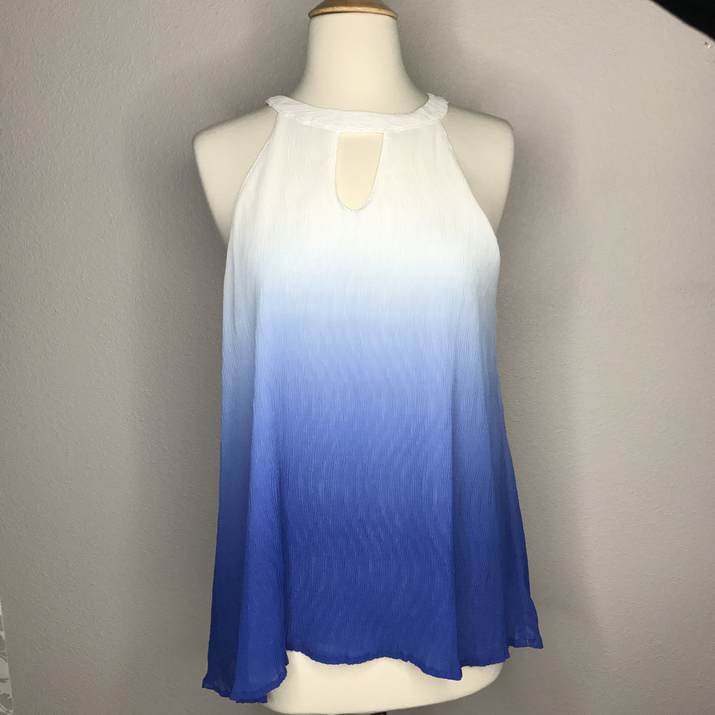 Blue Ombre Sleeveless Top