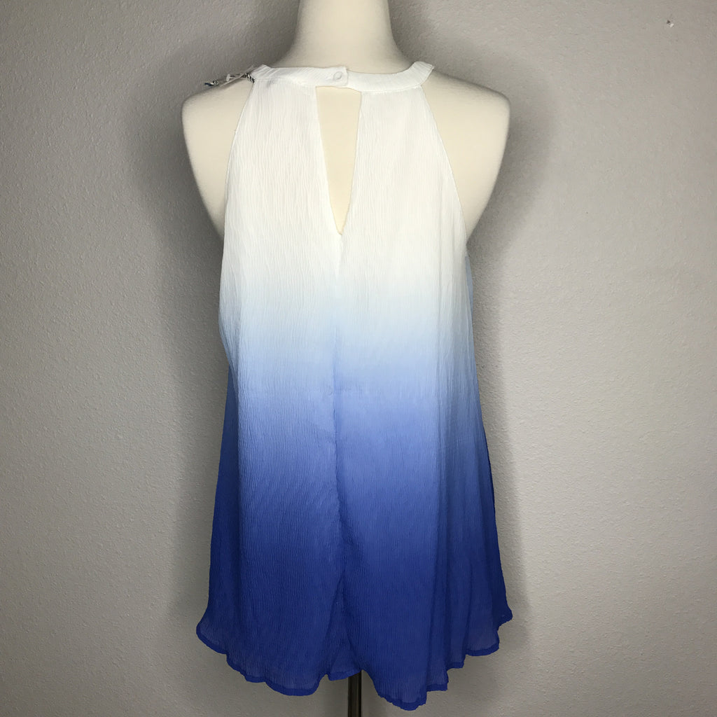 Blue Ombre Sleeveless Top