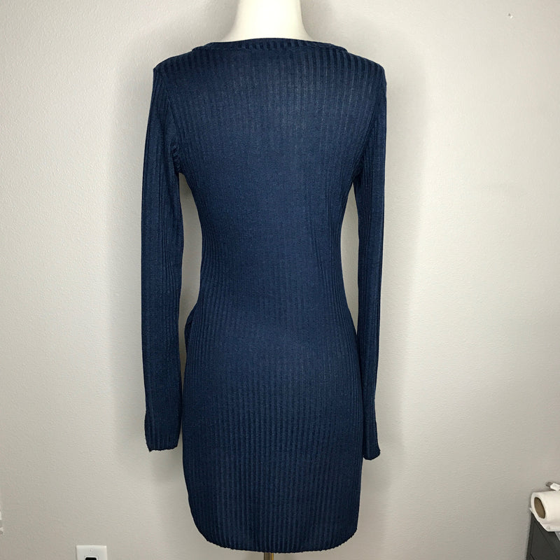 Ribbed Knit Side Split Tunic