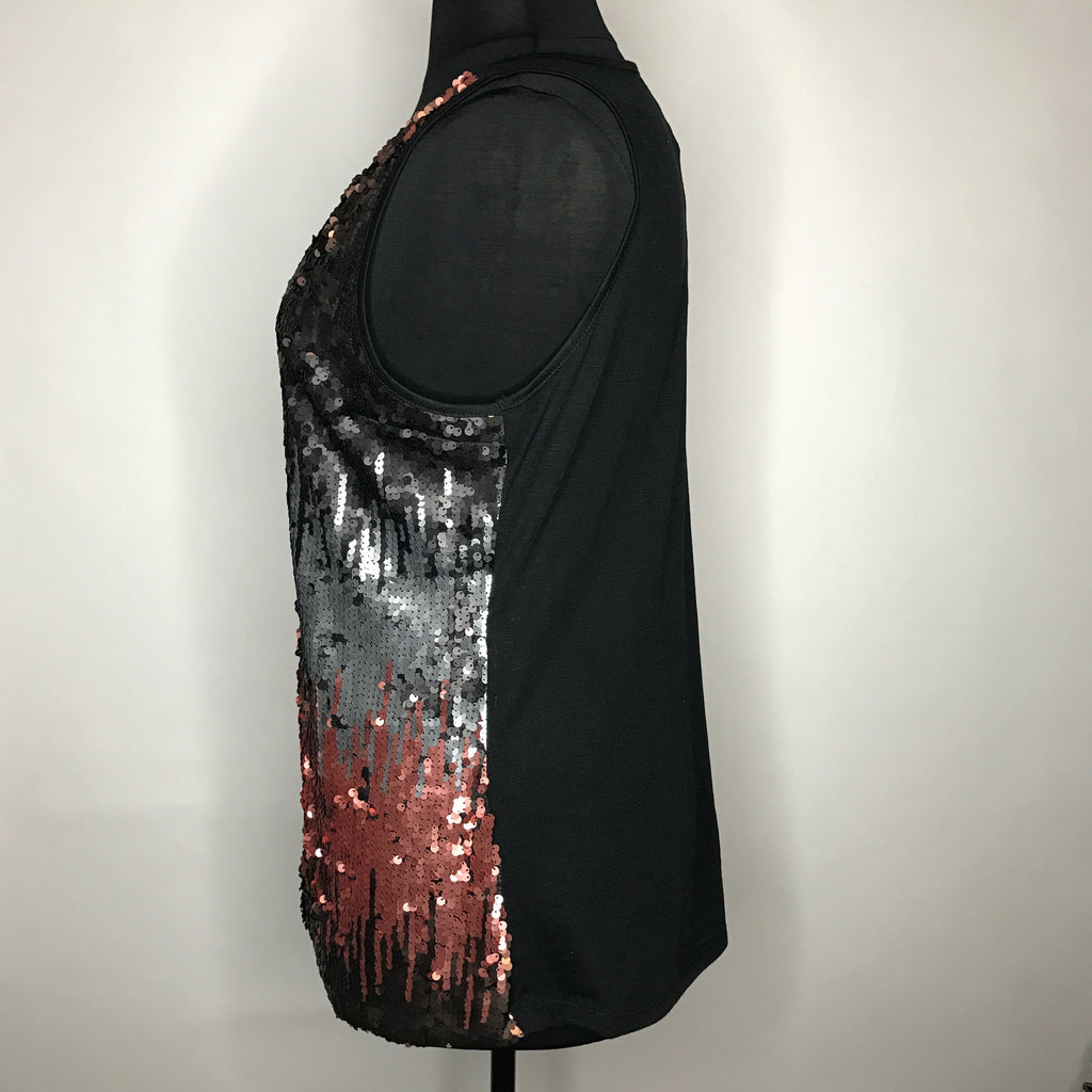 Plus Size Ombre Sequin Tank