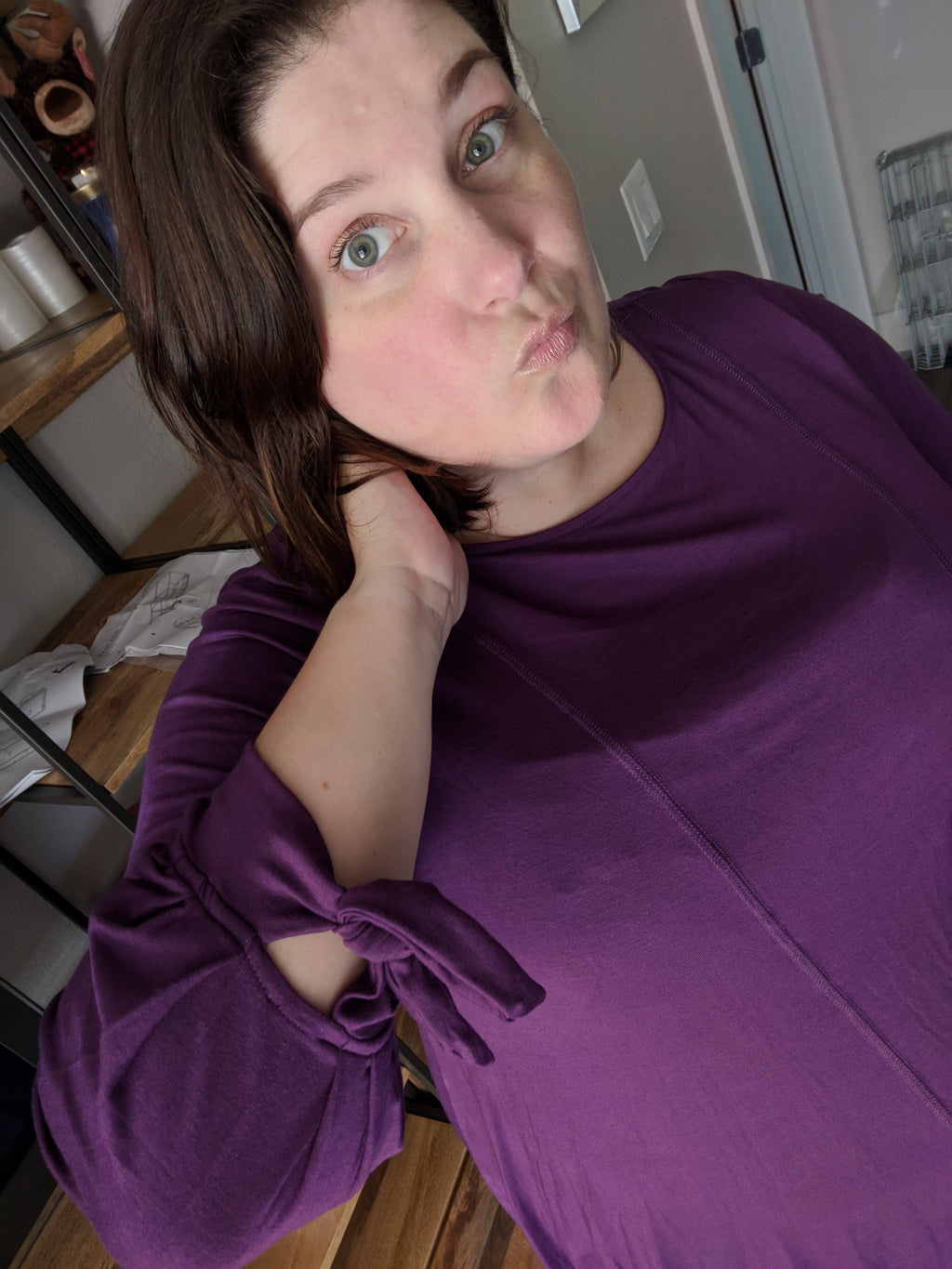 Plus Size Jersey Tunic Top