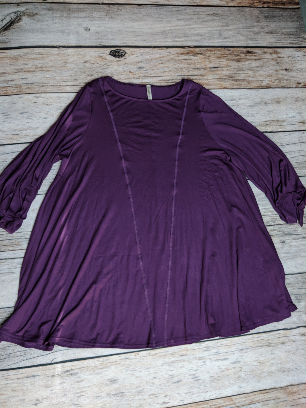 Plus Size Jersey Tunic Top