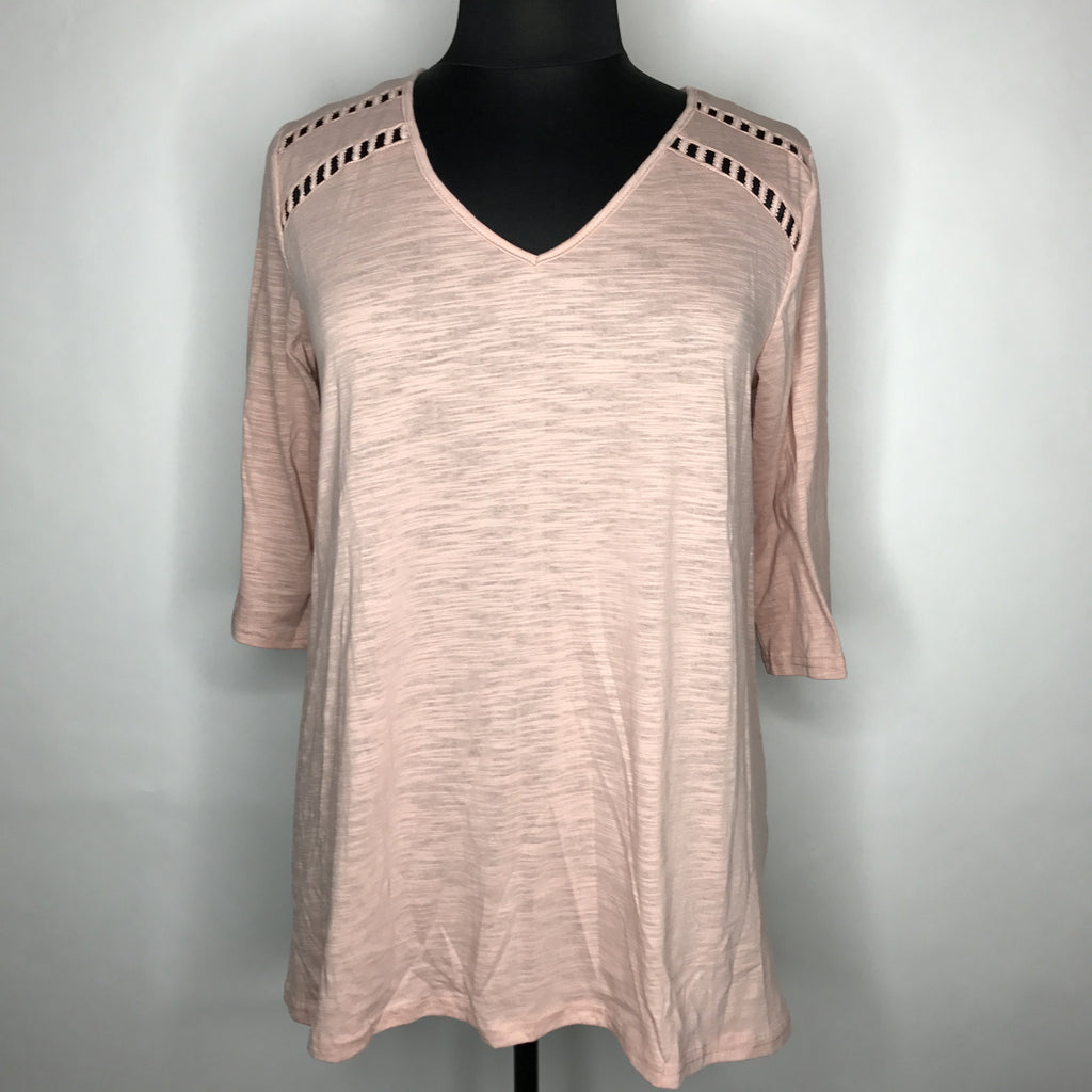 Plus Size Lace Back & Tie Detail Top