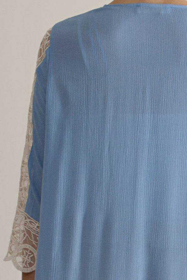 Sheer Lace Duster