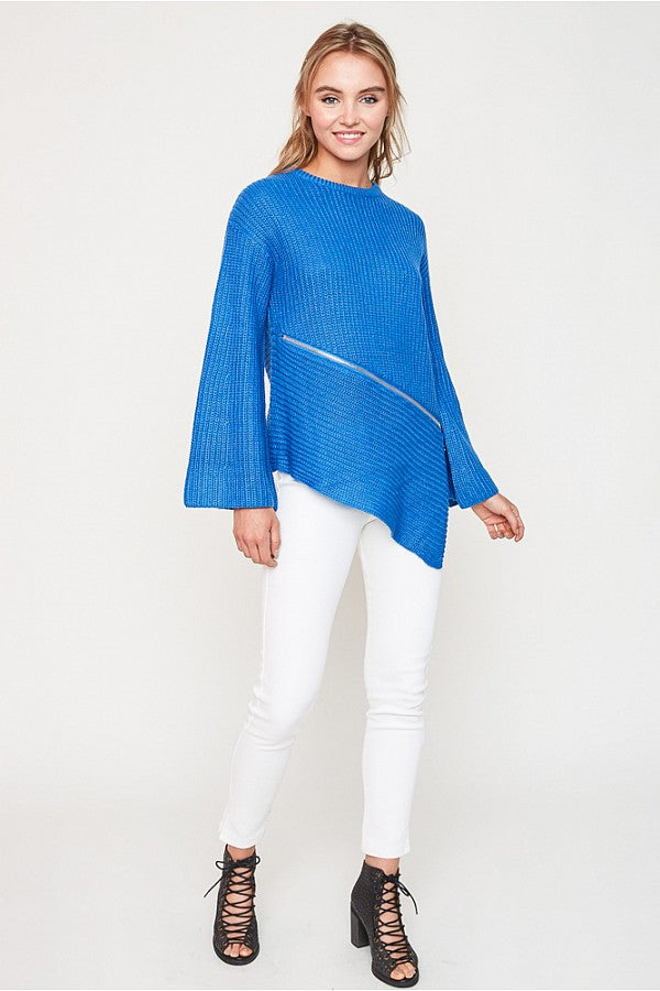 Asymmetric Knit Sweater