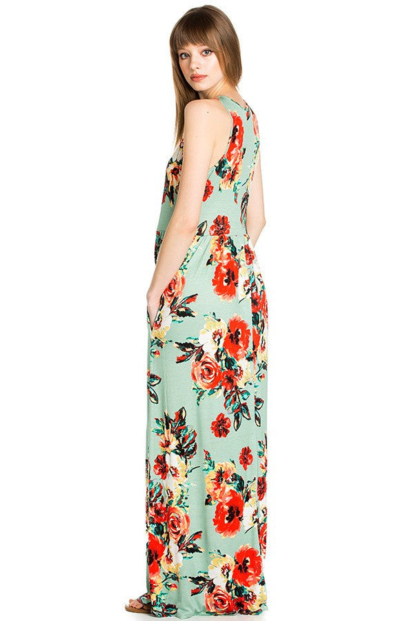 Plus Size Floral Maxi Dress