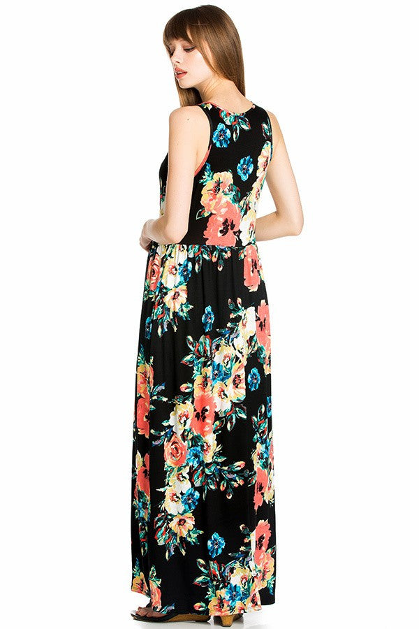 Plus Size Floral Maxi Dress