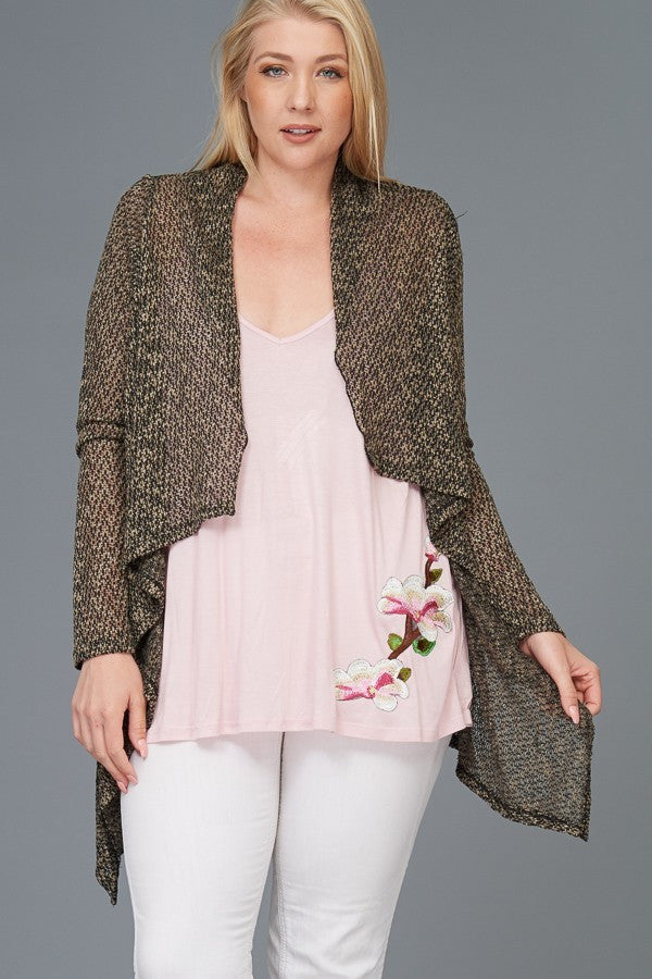 Plus Size Lounge Cardigan