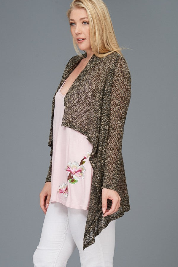 Plus Size Lounge Cardigan