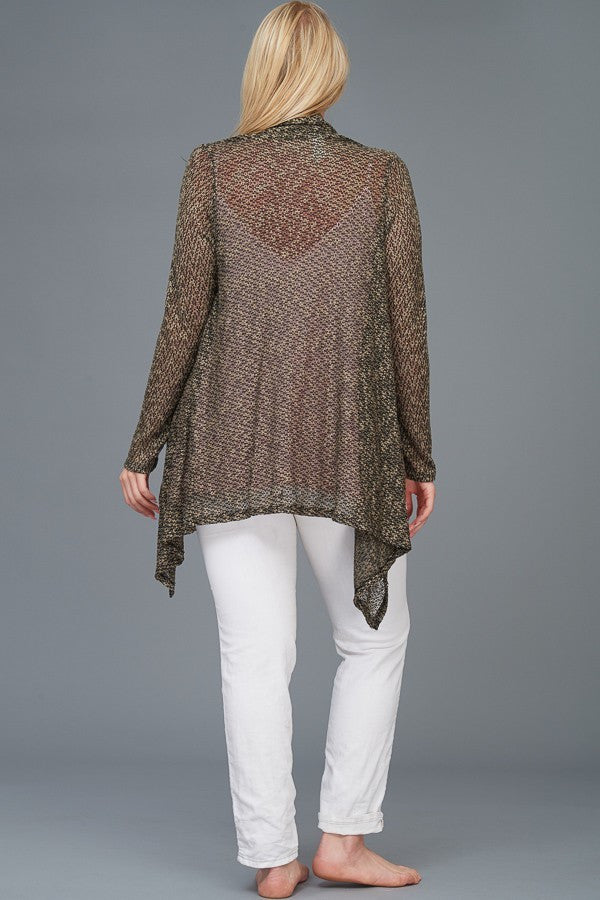 Plus Size Lounge Cardigan