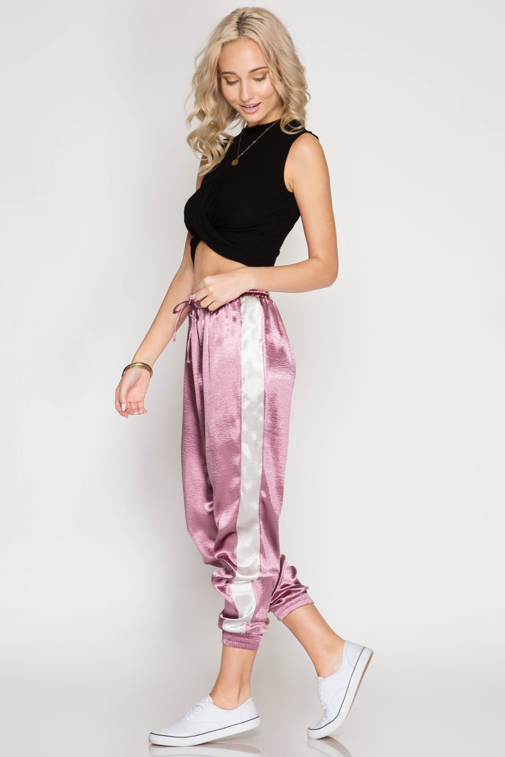 Satin Jogger Pants