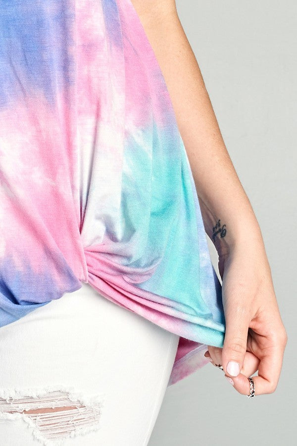Plus Size Tie Dye Top