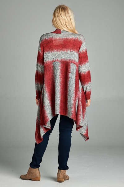 Plus Size Open Cardigan