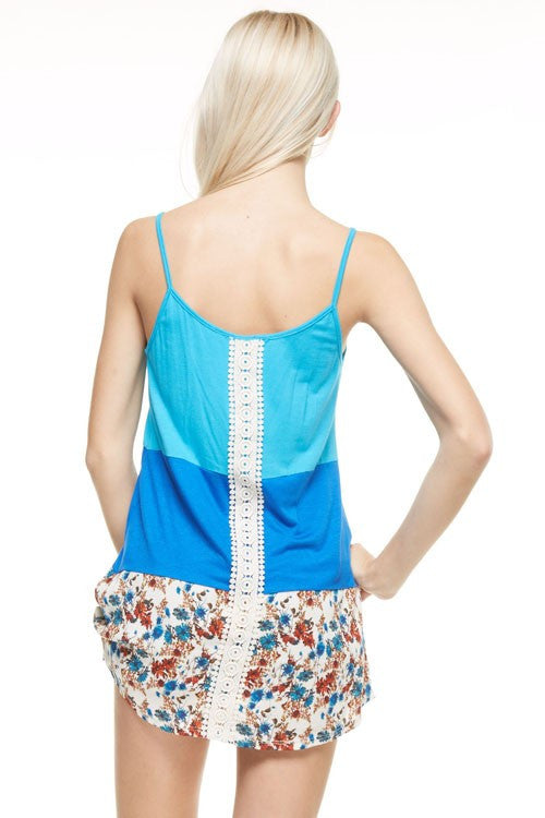 Strap Tunic with Lace Back Detail